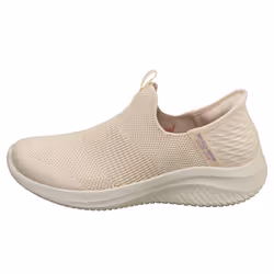 Skechers Slip-ins Ultra Flex 3.0 Vegan Womens Slip On Trainers in Natural - 8