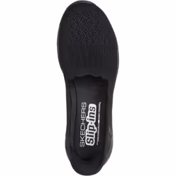 ) Skechers Seager Believe It Textile Women's Black Trainers - Black, 4 (Adults'
