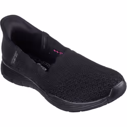 ) Skechers Seager Believe It Textile Women's Black Trainers - Black, 6 (Adults'