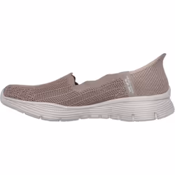 ) Skechers Seager Believe It Textile Women's Dark Taupe Trainers - Brown, 3 (Adults'