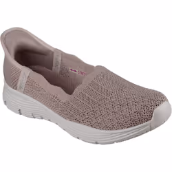 ) Skechers Seager Believe It Textile Women's Dark Taupe Trainers - Brown, 6 (Adults'
