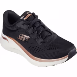 ) Arch Fit 2.0 Glow The Distance | Black/Rose Gold | Women's Mesh Arch-fit Trainers - 7 (Adults'
