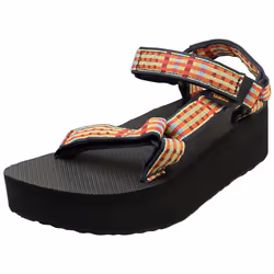 Teva Flatform Universal Womens Walking Sandals in Black Multicolour - 5