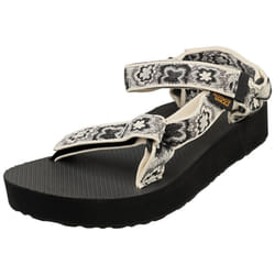 Teva Midform Universal Womens Walking Sandals in White Black - 5
