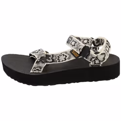 Teva Midform Universal Womens Walking Sandals in White Black - 7