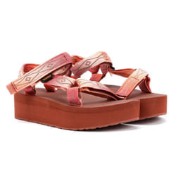 ) Teva Flatform Universal Women's Sunscape Scarlet Sandals - Red, 5 (Adults'