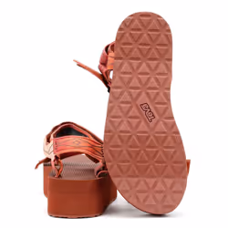 ) Teva Flatform Universal Women's Sunscape Scarlet Sandals - Red, 5 (Adults'