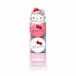 The Crme Shop Duo lip balm Moisture Remedy macaron Hello Kitty icing on the cake and mixed berry flavor