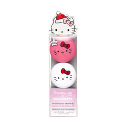 The Crme Shop Duo lip balm Moisture Remedy macaron Hello Kitty icing on the cake and mixed berry flavor