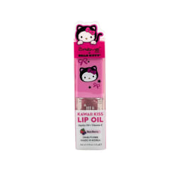The Crme Shop x Hello Kitty Kawaii Kiss Lip Oil Hydrating Lip Oil with Jojoba Oil  Vitamin E Boo Berry