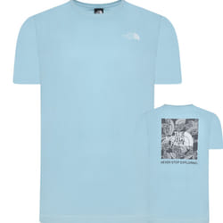 The North Face Men's Box Exploration T-Shirt - Blue, 2XL