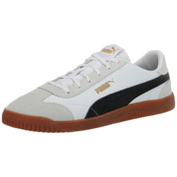 PUMA Men's Club 5V5 Sneaker  White Black-Feather Gray  10.5