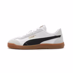 PUMA Women's Club 5V5 Sneaker White Black-Feather Gray 7