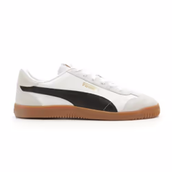 PUMA Women's Club 5V5 Sneaker  White Black-Feather Gray  7