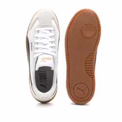 PUMA Women's Club 5V5 Sneaker  White Black-Feather Gray  7