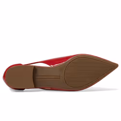 Tommy Hilfiger Women's VELAHI Ballet Flat  Blood Red 610  7.5