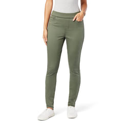 Levi Strauss Signature Gold Women's Totally Shaping Pull-on Skinny Jeans Available in Plus Size  Cool Sage  12
