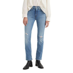 Levi's Women's 724 High Rise Straight Jeans Also Available in Plus  New Blue