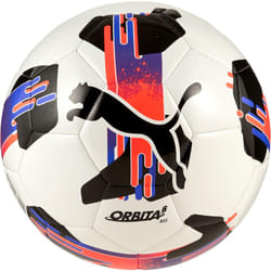 PUMA Unisex Orbita 6 Machine Stitch Soccer Ball  PUMA White-Glowing Red-Purple Glimmer SS25  5