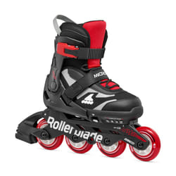 Rollerblade Microblade Kid's Adjustable Fitness Inline Skate  Black/Red  Junior  Youth Performance Inline Skates