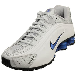 Nike Shox R4 Mens Fashion Trainers in White Silver - 8
