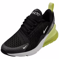 Nike Air Max 270 Kids Fashion Trainers in Black White Lemon - 3