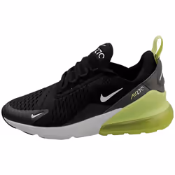 Nike Air Max 270 Kids Fashion Trainers in Black White Lemon - 3