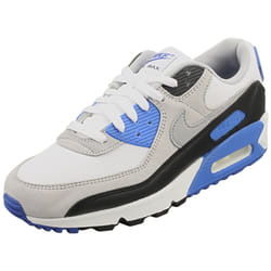 Nike Air Max 90 Mens Fashion Trainers in White Grey Black - 7