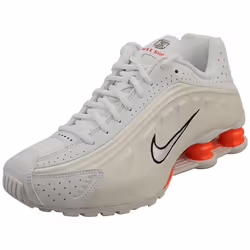 Nike Shox R4 Womens Fashion Trainers in White Phantom - 4