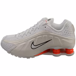 Nike Shox R4 Womens Fashion Trainers in White Phantom - 4