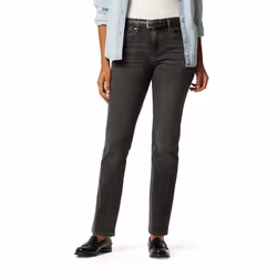 Signature by Levi Strauss & Co. Gold Women's Modern Straight Jeans Available in Plus Size Moonlit