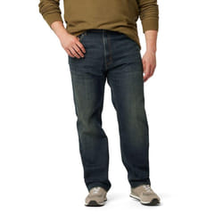 Levi Strauss Signature Gold Men's Regular Fit Flex Jeans  Terra  44W x 32L Big Tall