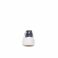 Dr. Scholl's Shoes Womens Time Off Sneaker White/Blue/Red 7.5 M