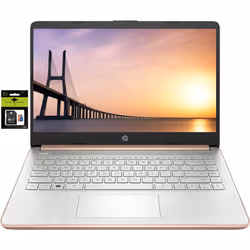HP 14"" Laptop Stream Ultral Light for Students and Business Quad-core Intel Celeron Processor 16GB RAM 256GB Storage (128 ...