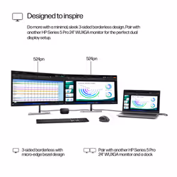 HP Series 5 Pro 24 inch WUXGA Monitor - 524pn PVC Free - Additional view 6
