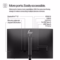 HP Series 5 Pro 24 inch WUXGA Monitor - 524pn - Additional view 7