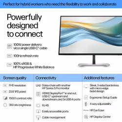 HP Series 5 Pro 23.8 inch FHD USB-C Monitor - 524pu - Additional view 7