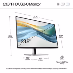 HP Series 5 Pro 23.8 inch FHD USB-C Monitor - 524pu - Additional view 8