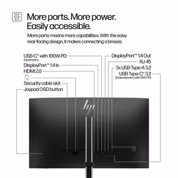 HP Series 5 Pro 23.8 inch FHD USB-C Monitor - 524pu - Additional view 7