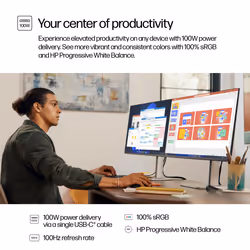 HP Series 5 Pro 27 inch QHD USB-C Monitor - 527pu - Additional view 7