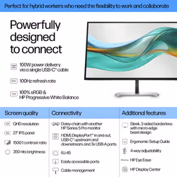 HP Series 5 Pro 27 inch QHD USB-C Monitor - 527pu - Additional view 7