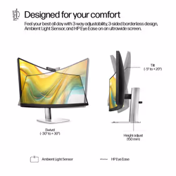 HP Series 5 Pro 34 inch WQHD USB-C Conferencing Monitor - 534pm PVC Free - Additional view 7