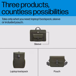 HP 15.6-inch Modular Laptop Backpack - Additional view 6