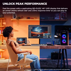HP OMEN Transcend 31.5 inch UHD 240Hz OLED Gaming Monitor - Transcend 32 - Additional view 8