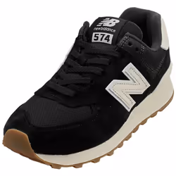 New Balance 574 Unisex Casual Trainers in Black White - 4