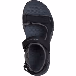 ) Skechers Prewitt Rigdon Synthetic Men's Black Sandals - Black, 7 (Adults'