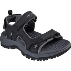 ) Skechers Prewitt Rigdon Synthetic Men's Black Sandals - Black, 10 (Adults'
