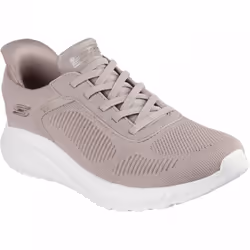 ) BOBS Sport Squad Chaos - Current Muse | Taupe | Ladies Comfy Slip-ins Trainers - 7 (Adults'