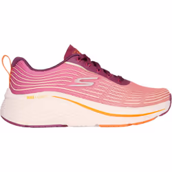 ) Skechers Performance Max Cushioning Elite 2.0 Alaura Textile Women's Raspberry Trainers - Red, 4 (Adults'