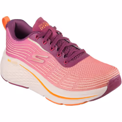 ) Skechers Performance Max Cushioning Elite 2.0 Alaura Textile Women's Raspberry Trainers - Red, 8 (Adults'